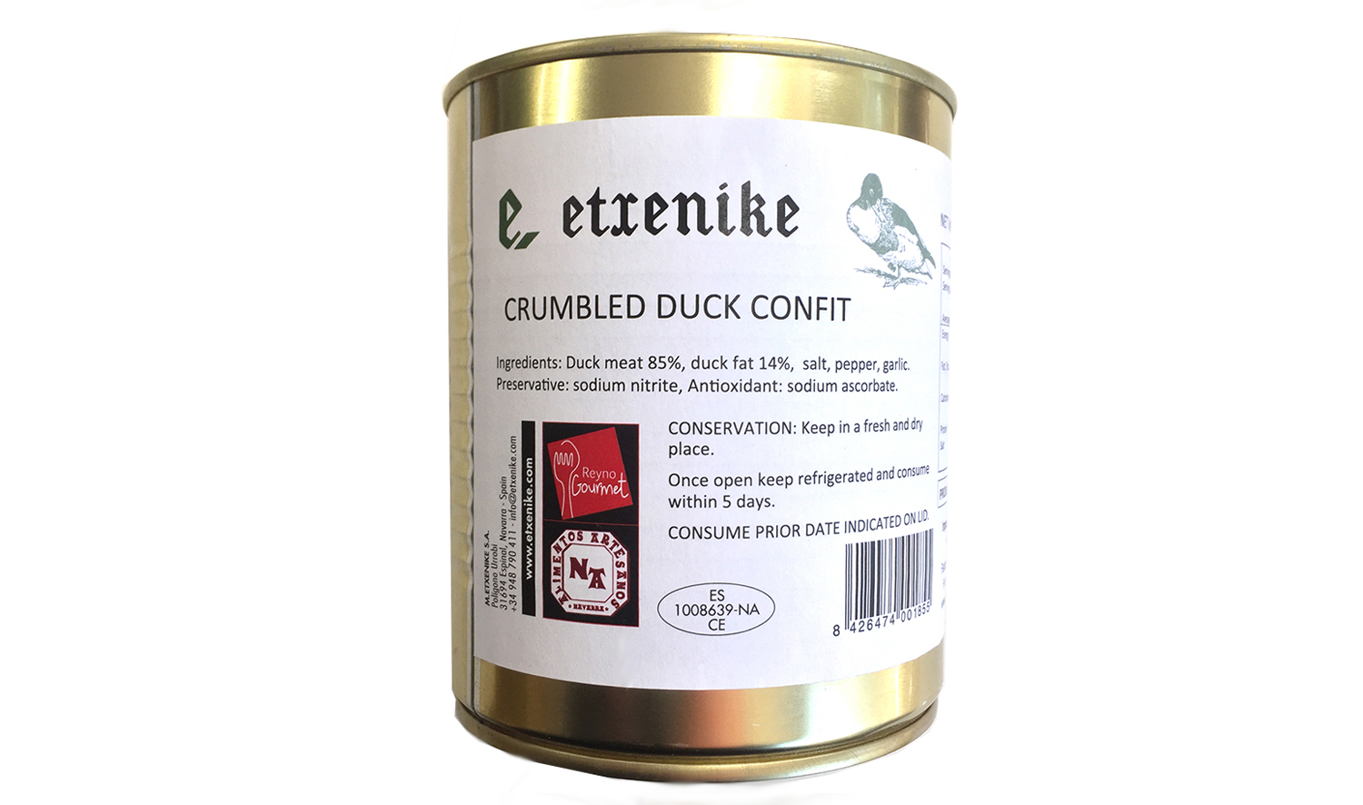 etxenike confit duck pieces